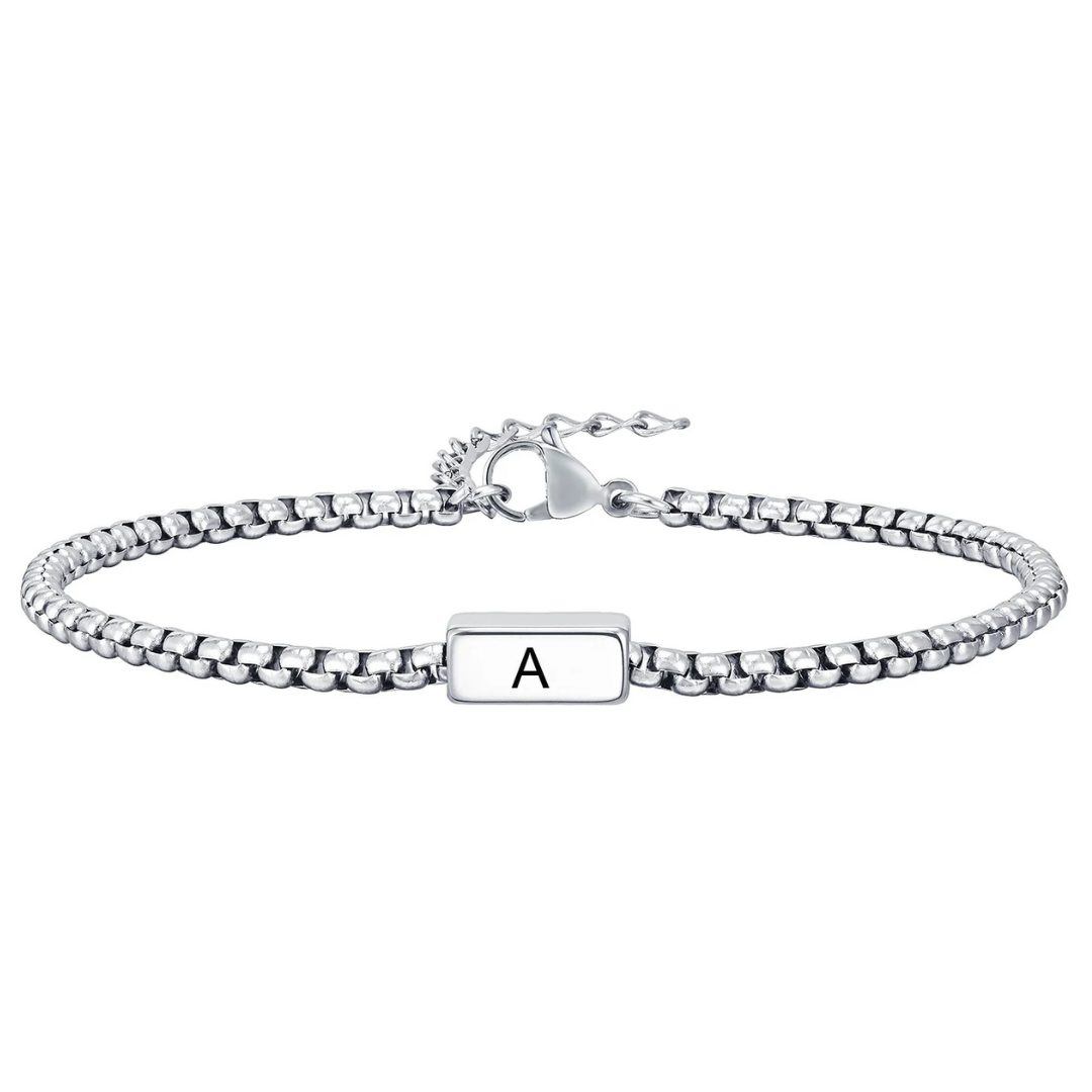 Pulseira Masculina Personalizada em Aço Inoxidável