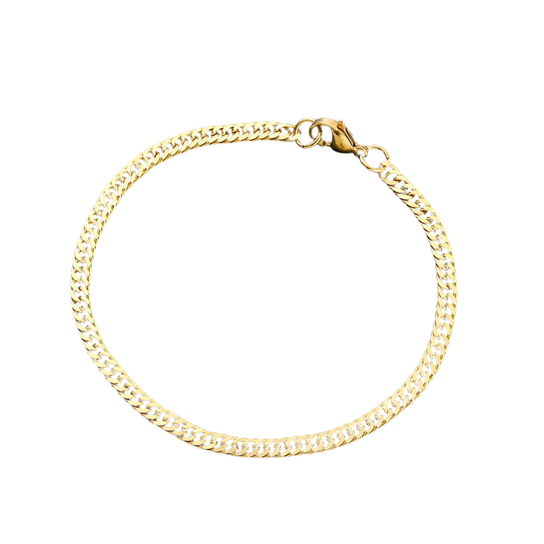 Pulseira Masculina Baron Banhada a Ouro
