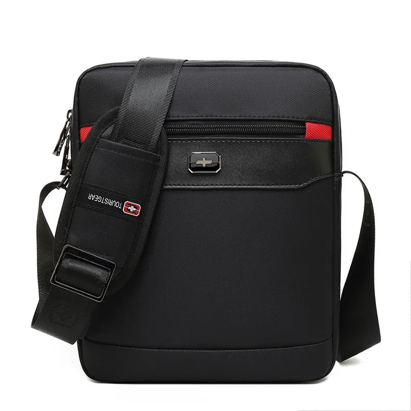 Vintage oxford preto suíço sacos de ombro masculino homem à prova dwaterproof água mensageiro sacos crossbody para homem 2019 bandolera hombre