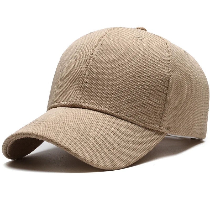 Boné de beisebol de abacaxi masculino, simples, prato leve, viseira casual, boné feminino minimalista, circunferência grande da cabeça, moda
