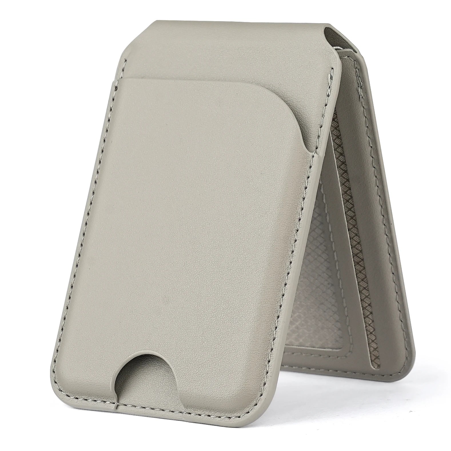 Saco De Cartão Magnético De Couro De Luxo Para O Iphone, Titular Do Cartão De Identificação Carteira Caso Com Suporte Casos, Iphone 14, 12, 13, 15, 16 Pro Max