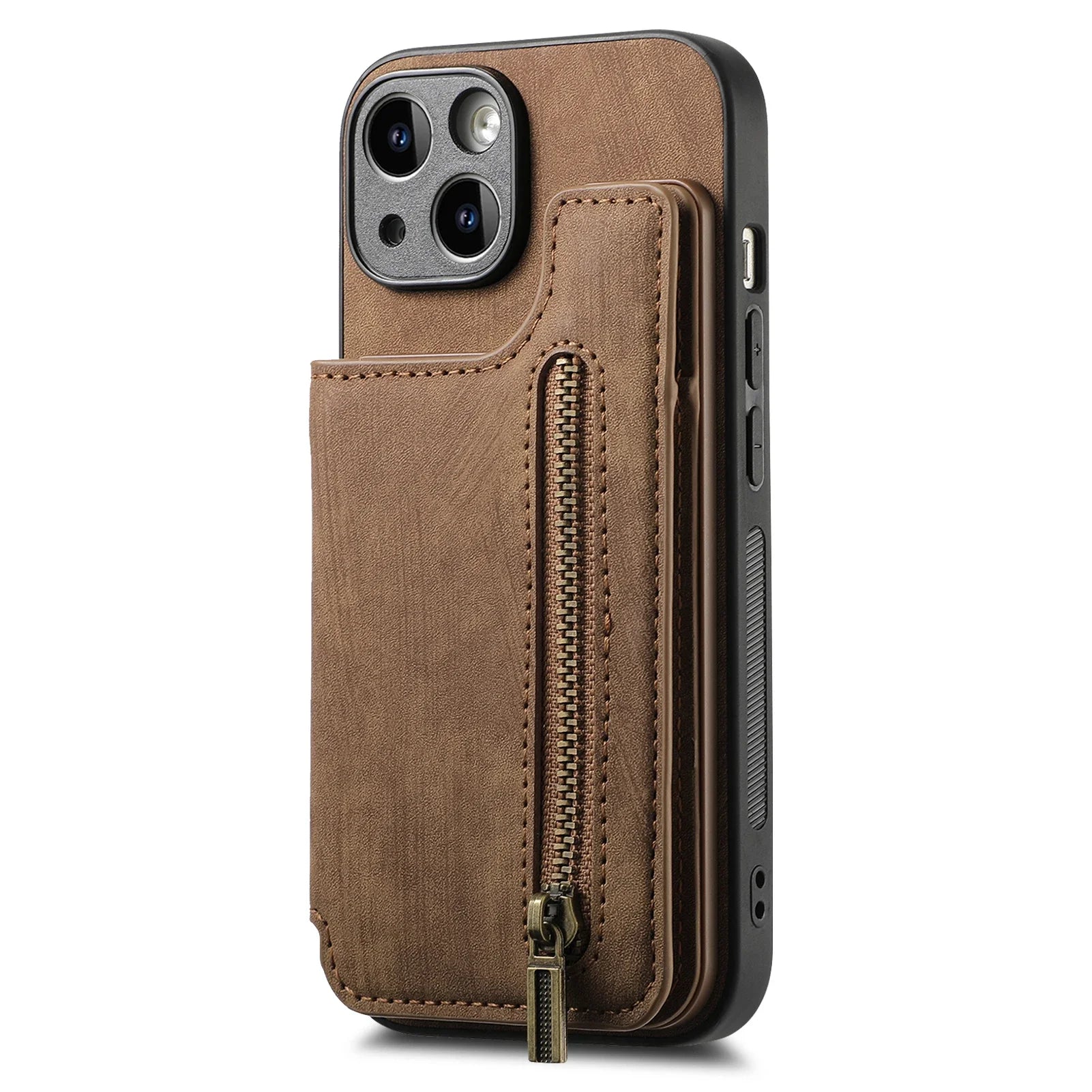 Carteira de Couro com Zíper para iPhone - Baron