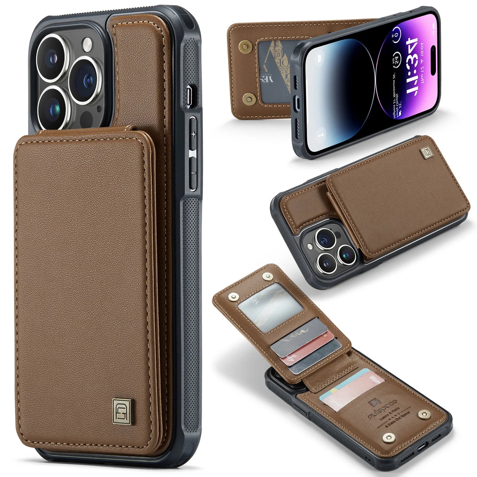 Carteira Magnética de Couro para iPhone - Baron