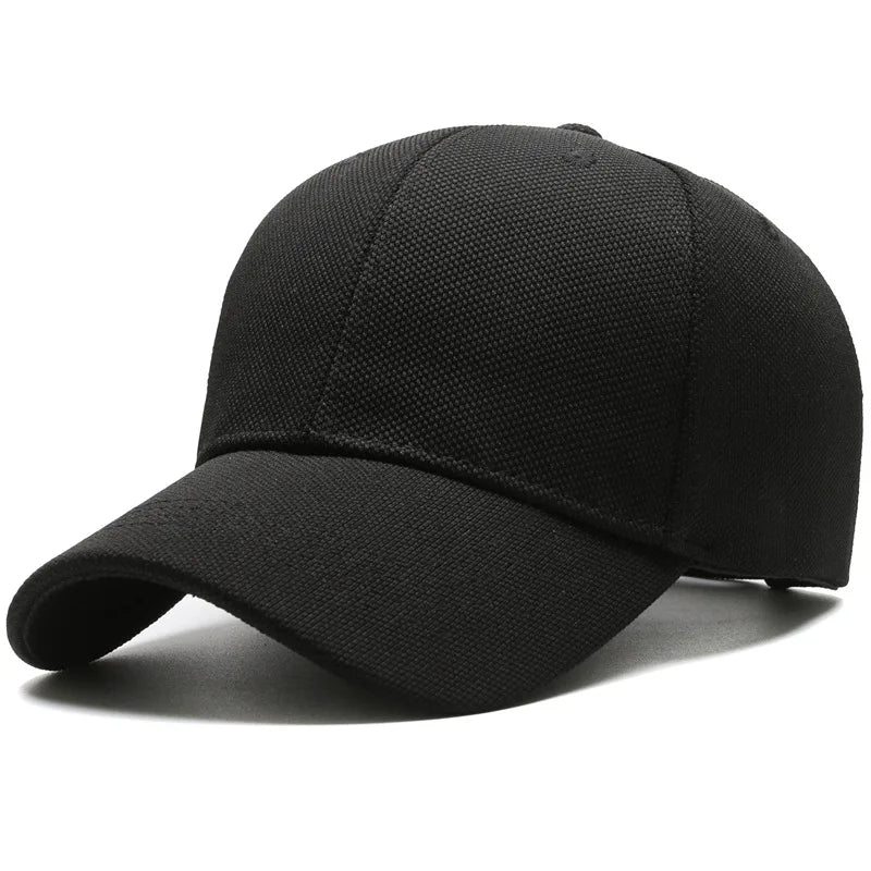 Boné de beisebol de abacaxi masculino, simples, prato leve, viseira casual, boné feminino minimalista, circunferência grande da cabeça, moda