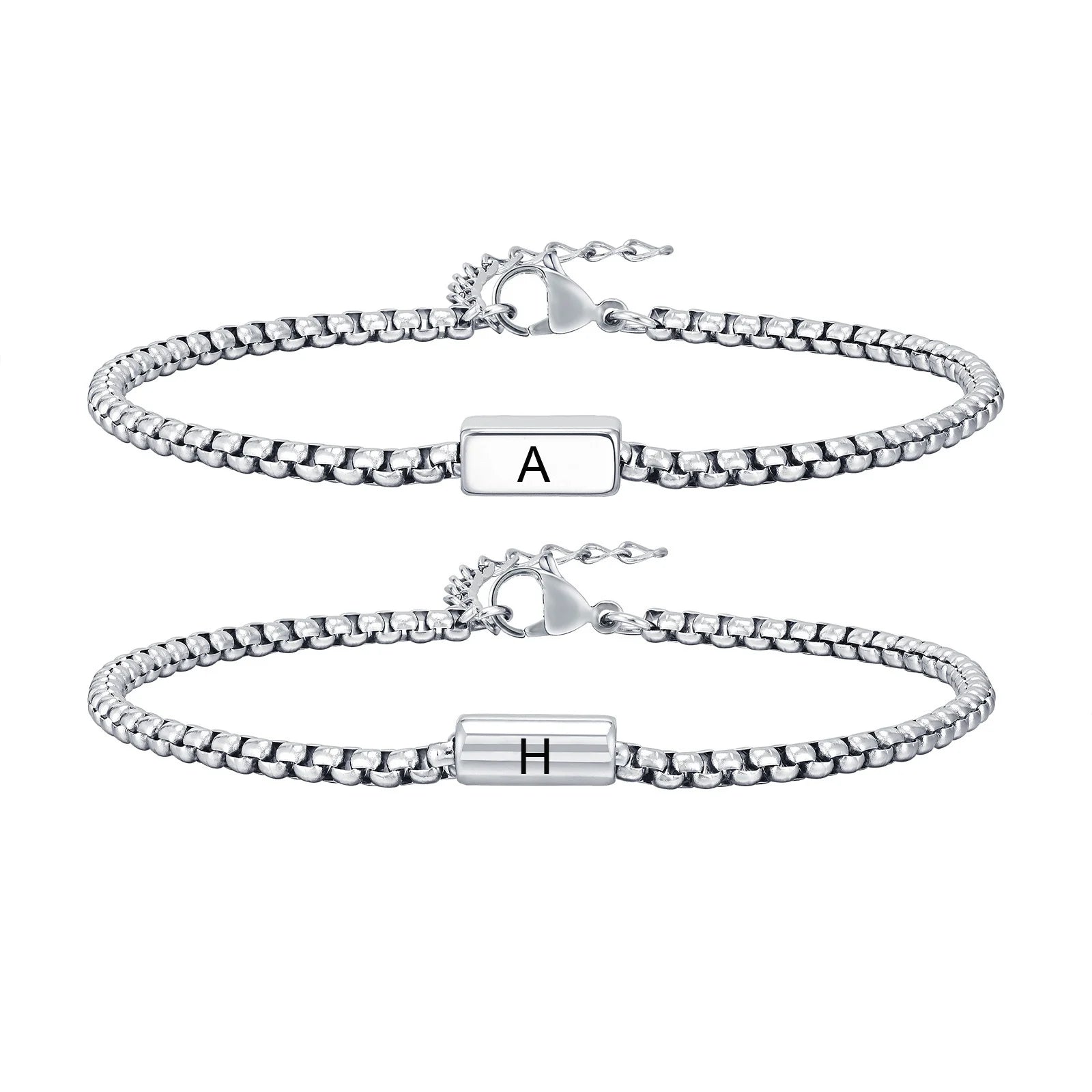 Pulseira Masculina Personalizada em Aço Inoxidável