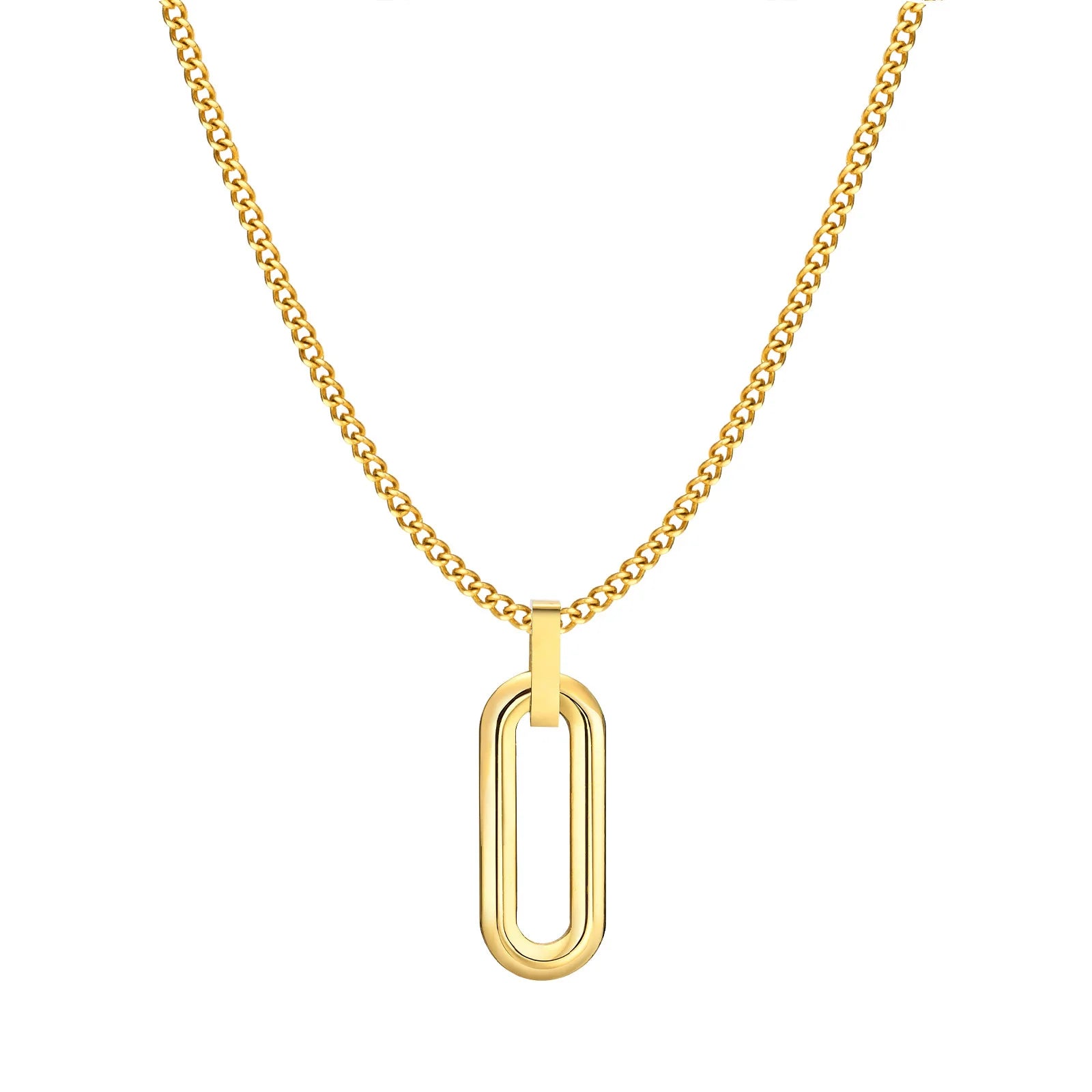 Colares de camadas Vnox para homens, pingente de barra oca geométrica de aço inoxidável com corrente de corda de caixa, joias de moda empilhadas