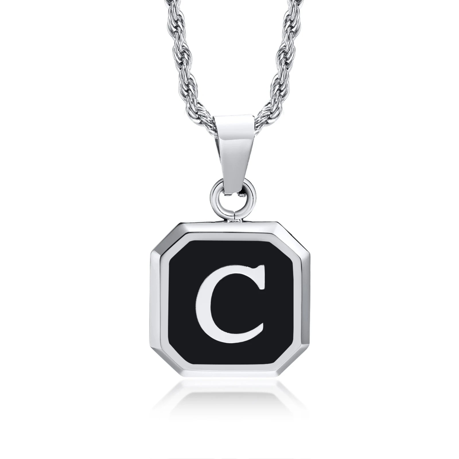 Colar Masculino com Letra Inicial - Estilo e Personalidade