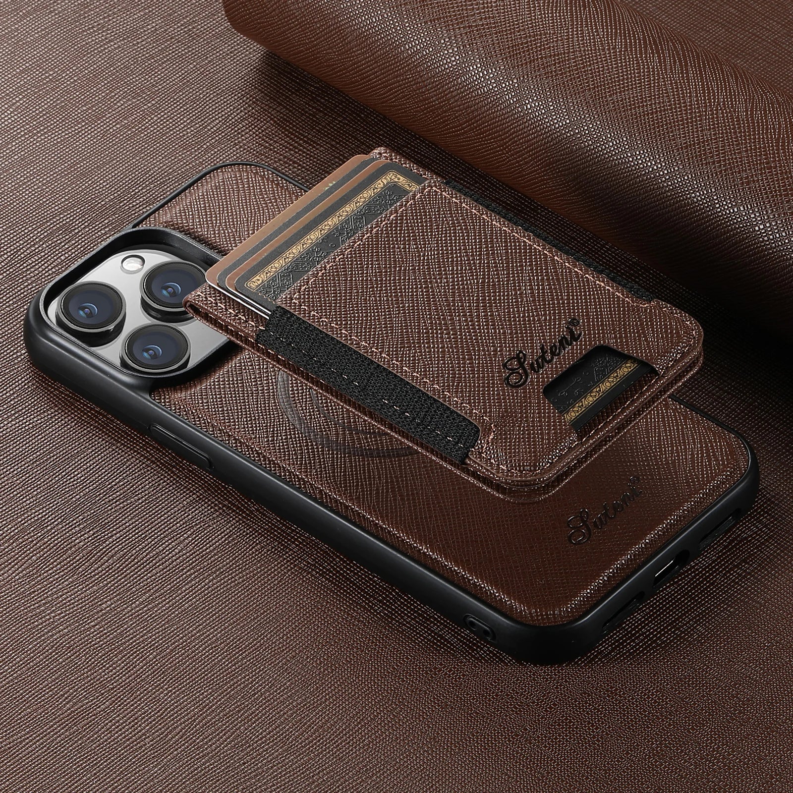 Carteira Magnética 2 em 1 de Luxo para iPhone - Baron
