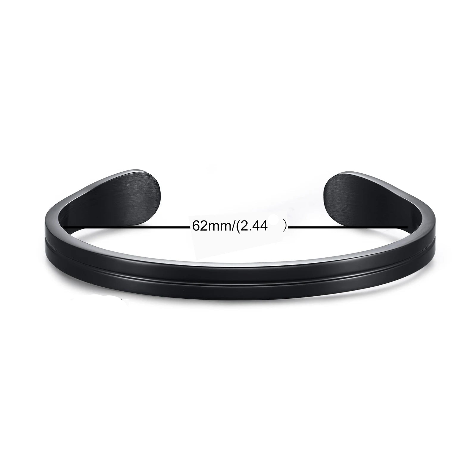 Pulseira fina dos homens, pulseira de punho de aço inoxidável, punho fino, manguito namorado, presentes para ele, presentes do dia dos pais