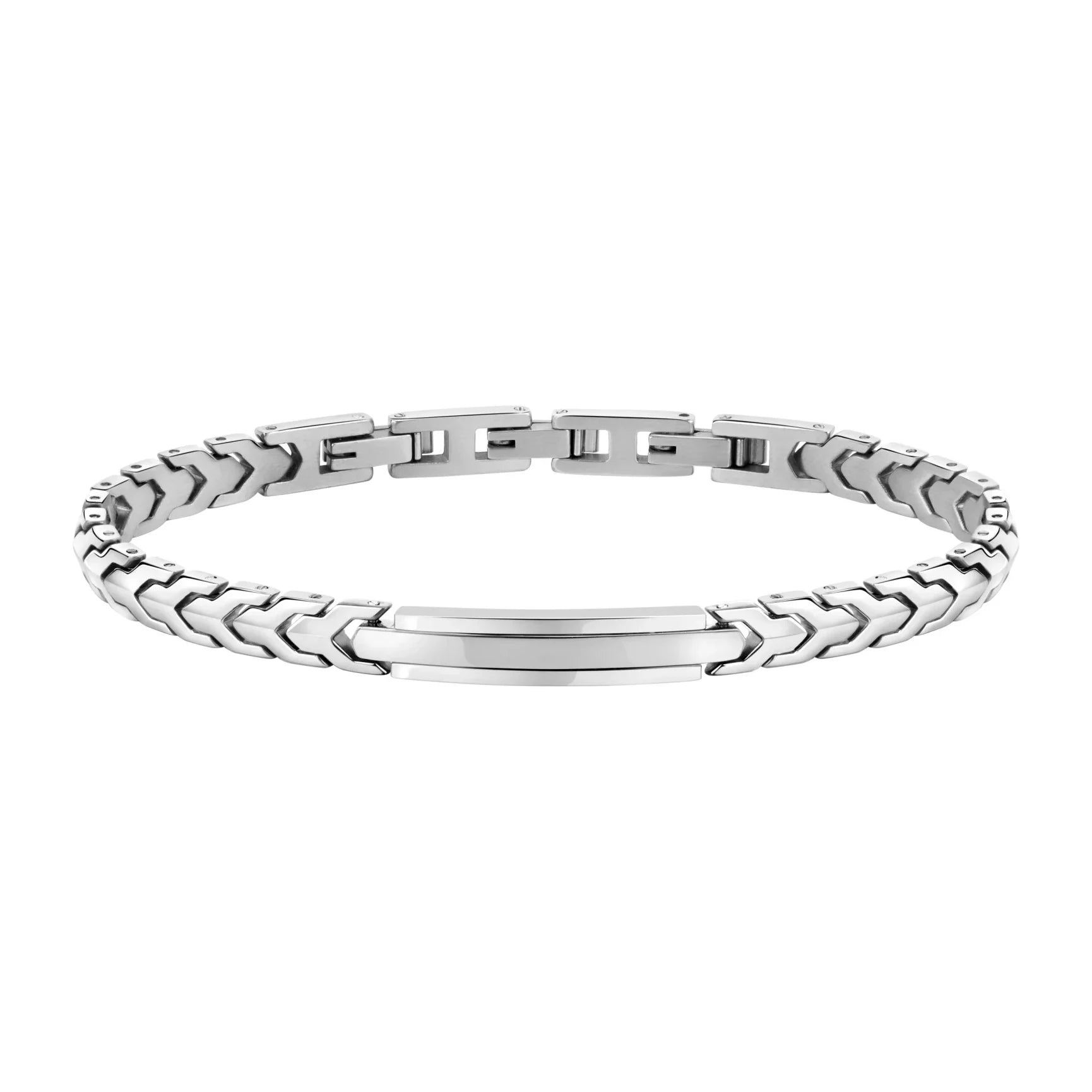 Runda masculino pulseira de aço inoxidável encantos link corrente ajustável tamanho 22cm moda de luxo marca corrente pulseira masculina