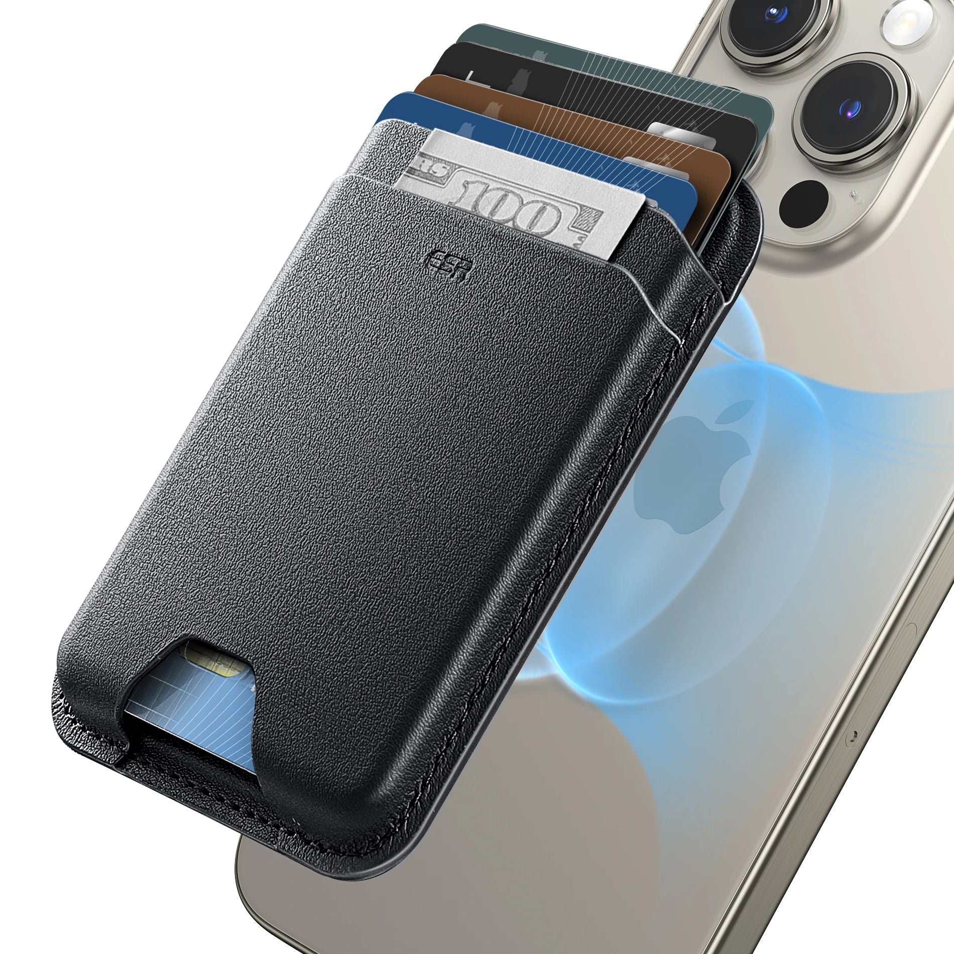 Esr para iphone 15 14 halolock carteira magnética para iphone 14 pro max caso de armazenamento de cartão inteligente para 12/12 pro para iphone 13 pro max