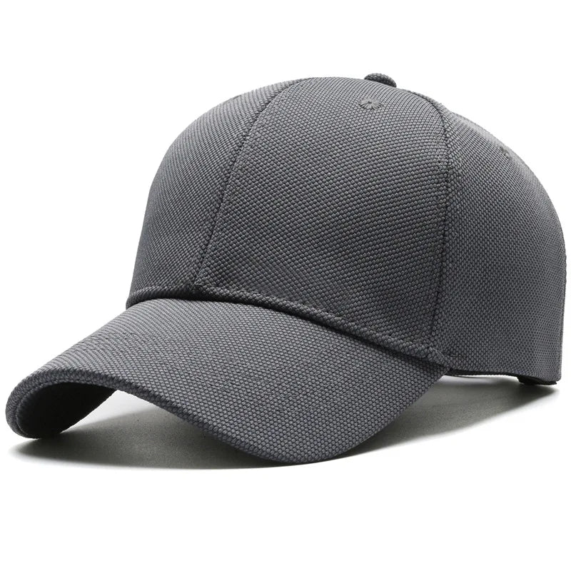 Boné de beisebol de abacaxi masculino, simples, prato leve, viseira casual, boné feminino minimalista, circunferência grande da cabeça, moda