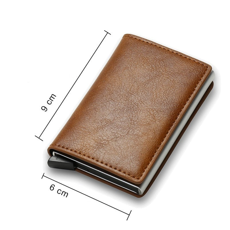Carteira Masculina de Couro Fiber
