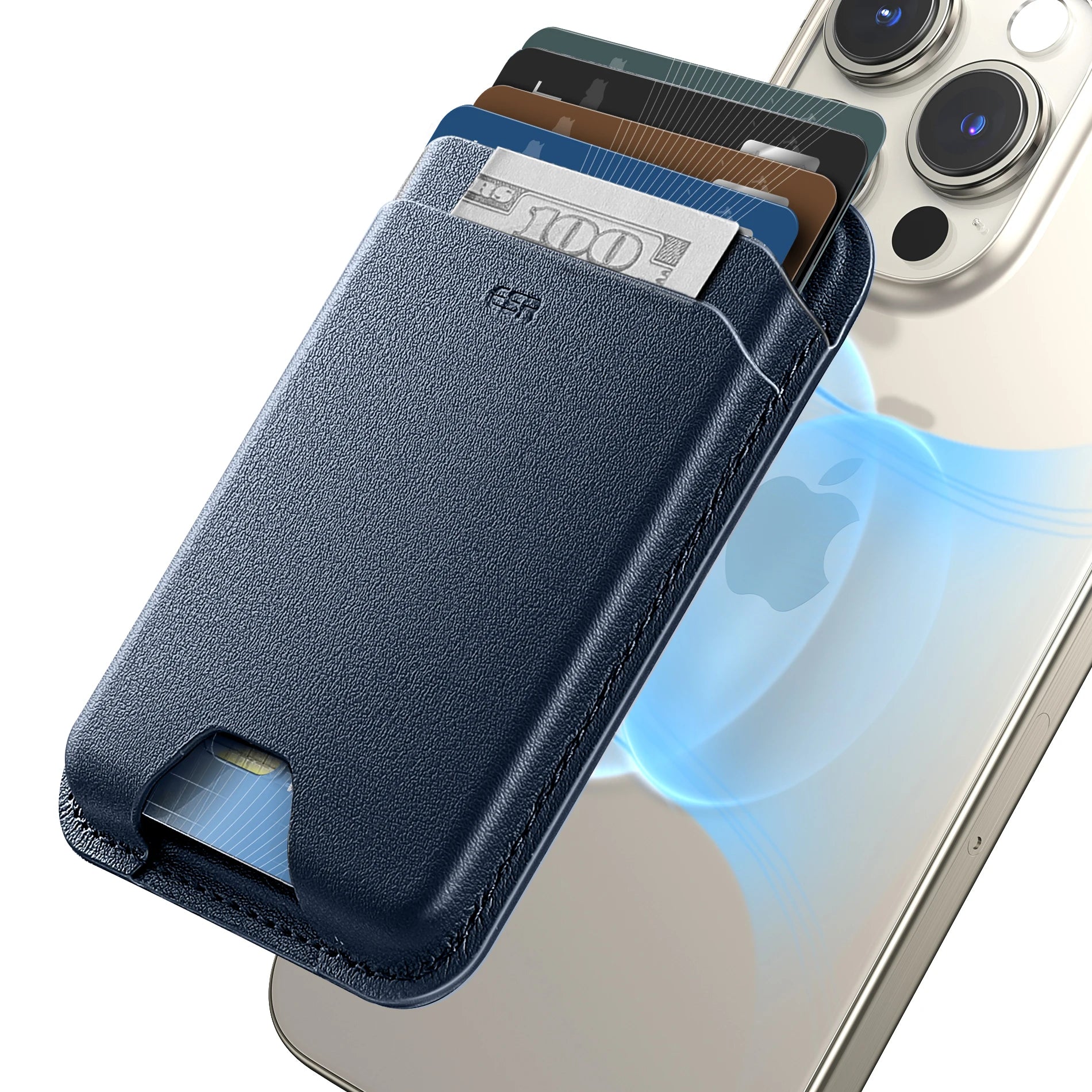 Esr para iphone 15 14 halolock carteira magnética para iphone 14 pro max caso de armazenamento de cartão inteligente para 12/12 pro para iphone 13 pro max