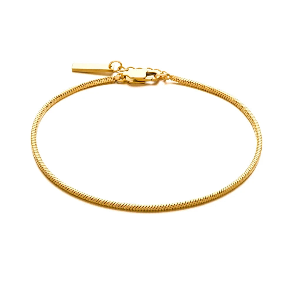 EManco-pulseira de aço titânio simples, corrente quadrada, jóias simples masculinas, vendas diretas por atacado, 1.5mm
