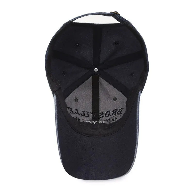 Boné de beisebol masculino Four Seasons, boné bordado com borda curvada, chapéu de sol, site oficial