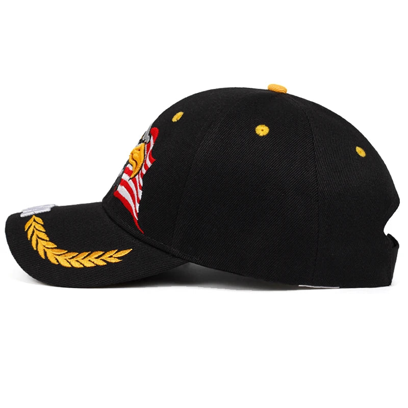 Unisex EUA Águia Bordados Baseball Caps Primavera e Outono Outdoor ajustável Casual Chapéus Sunscreen Hat