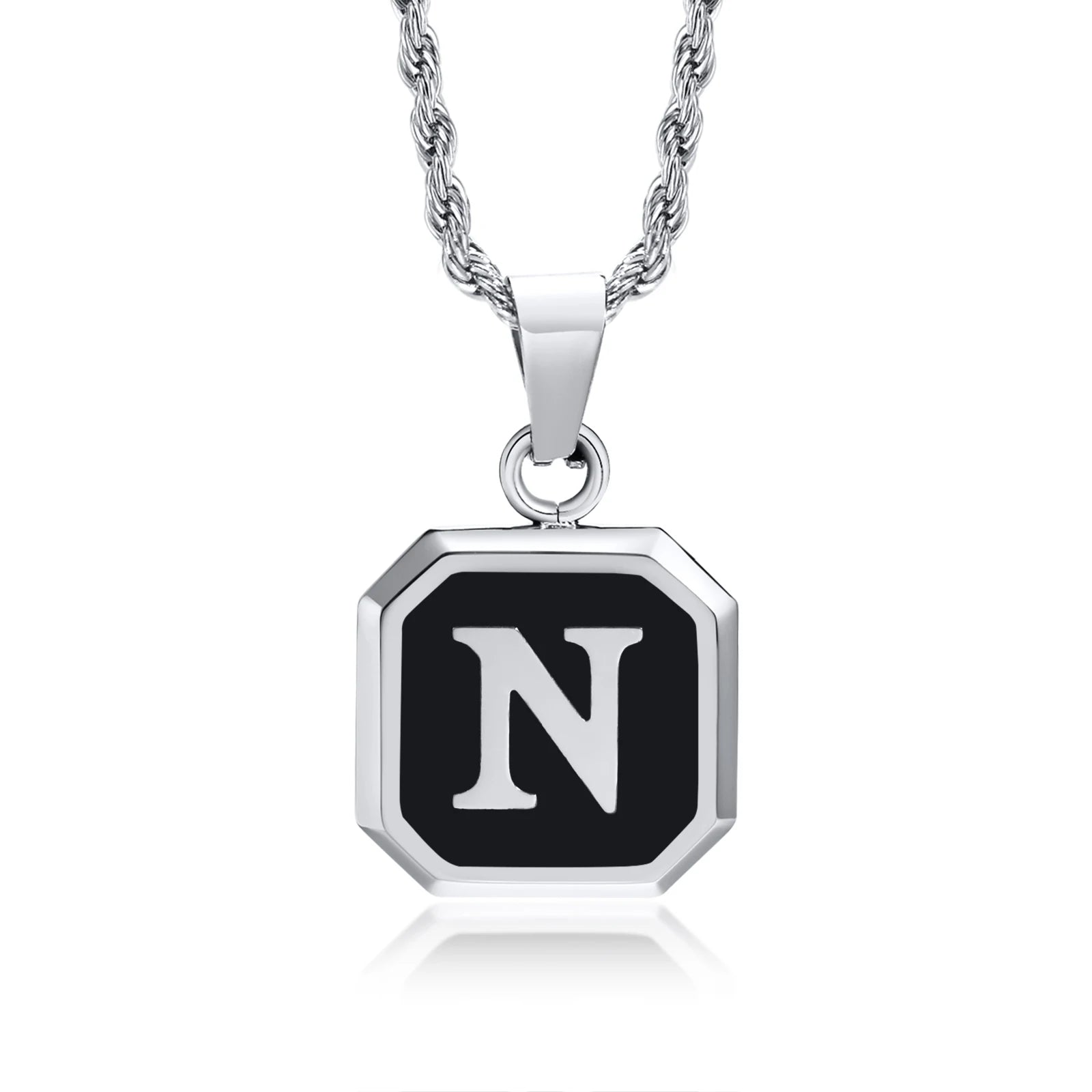 Colar Masculino com Letra Inicial - Estilo e Personalidade