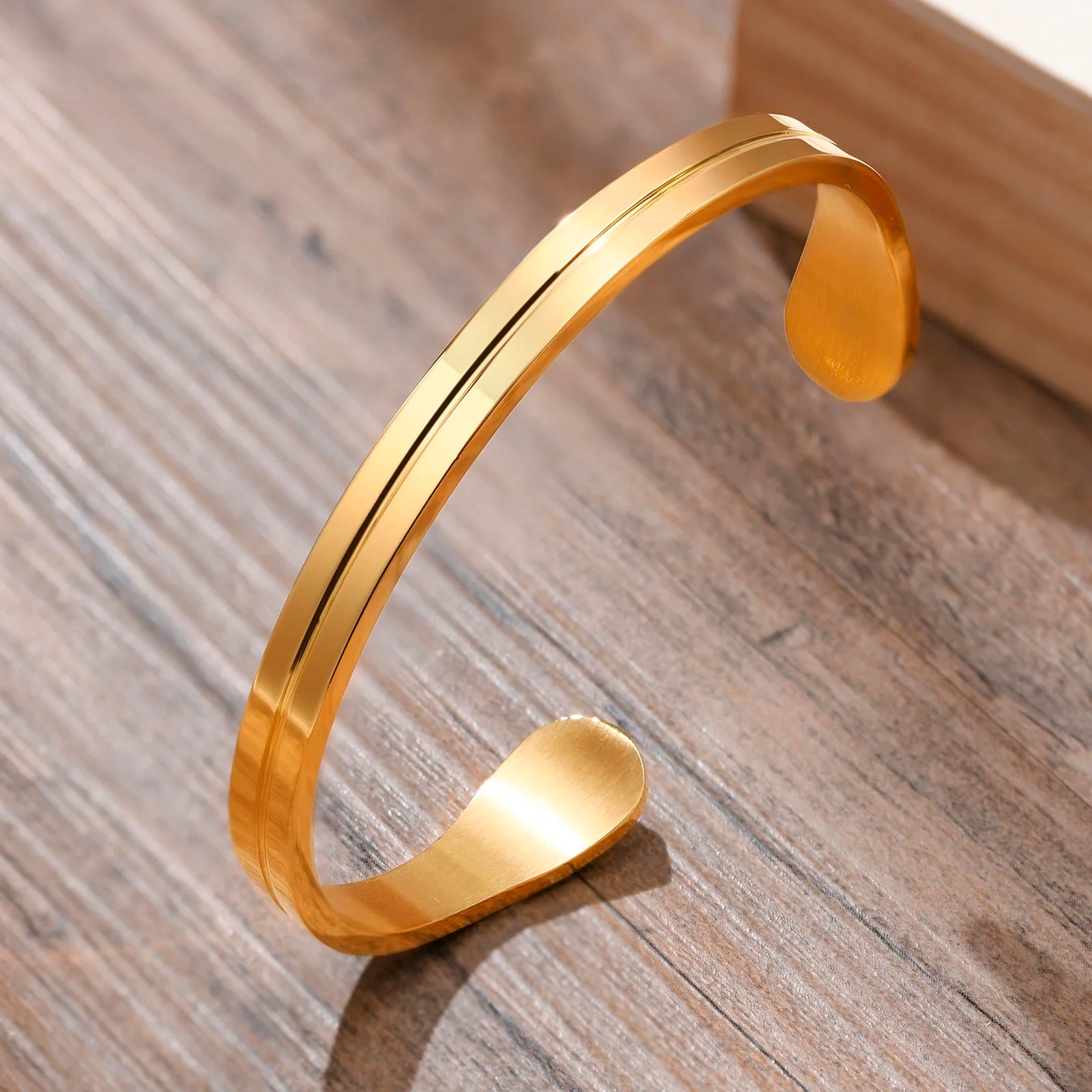 Pulseira fina dos homens, pulseira de punho de aço inoxidável, punho fino, manguito namorado, presentes para ele, presentes do dia dos pais