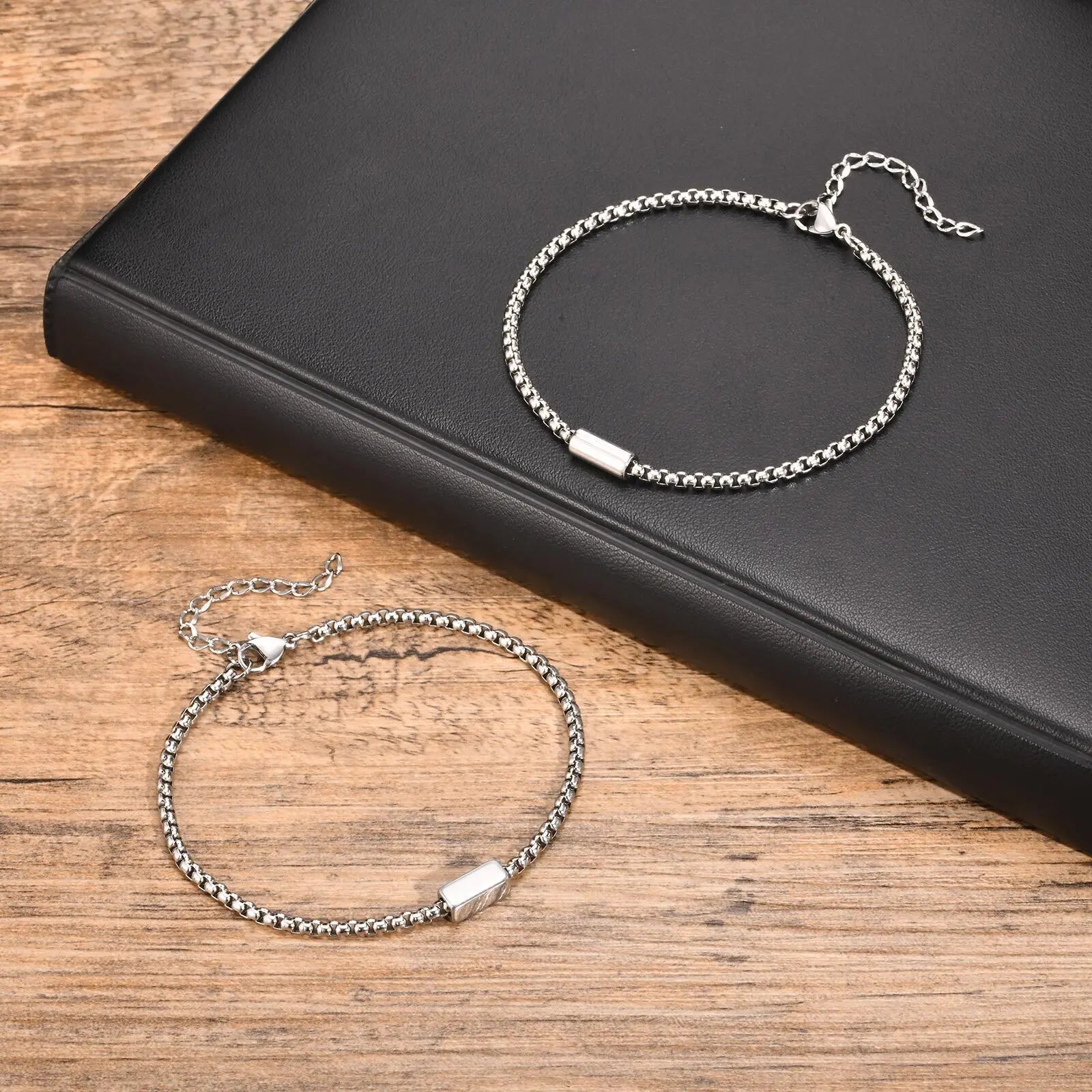 Pulseira Masculina Personalizada em Aço Inoxidável