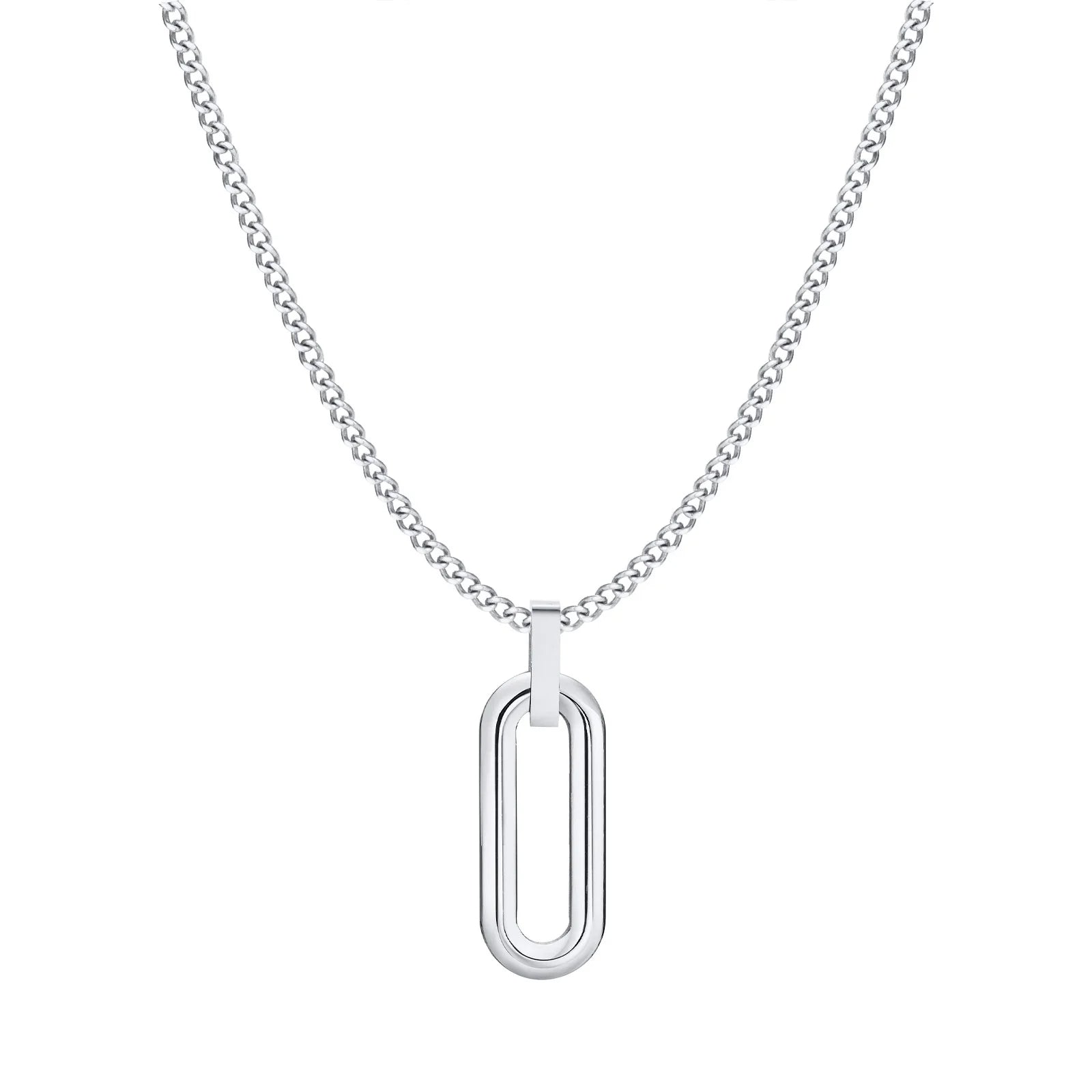 Colar Masculino Vnox em Camadas com Pingente Geométrico