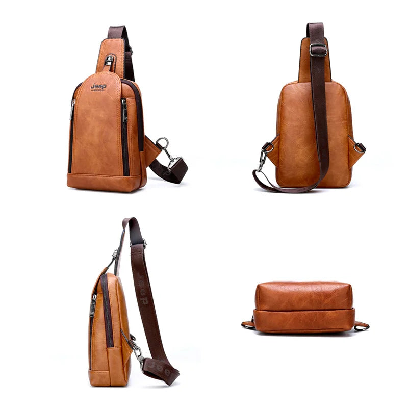 Bolsa Transversal Masculina Estilo Mochila