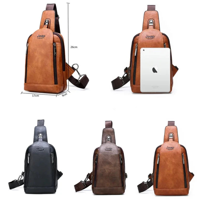 Bolsa Transversal Masculina Estilo Mochila