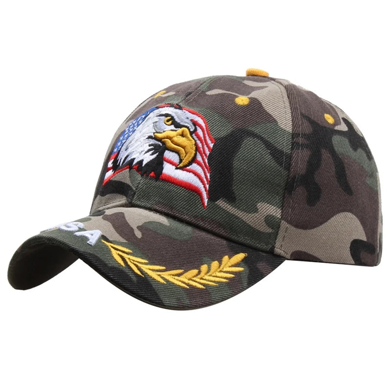 Homens e Mulheres Mash Boné de Beisebol, Exército Tático, Militar Pai Chapéu, EUA Bandeira Americana, Unisex Hip Hop Chapéu, Outdoor Sport Chapéus