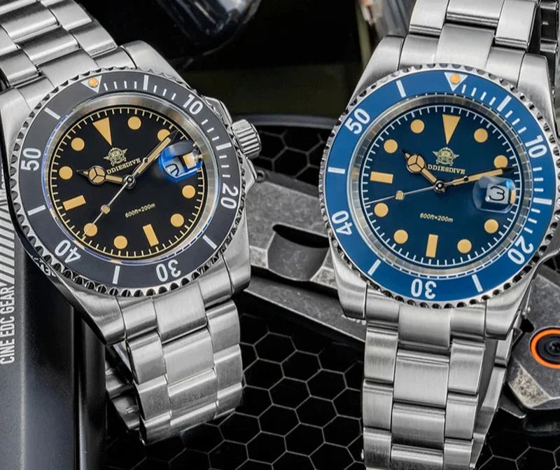 ADDIESDIVE-Relógio De Quartzo De Luxo Com Display E Calendário, Relógios De Moda, Aço Inoxidável, 20Bar Dive, Super Luminoso, AD2054, 41mm