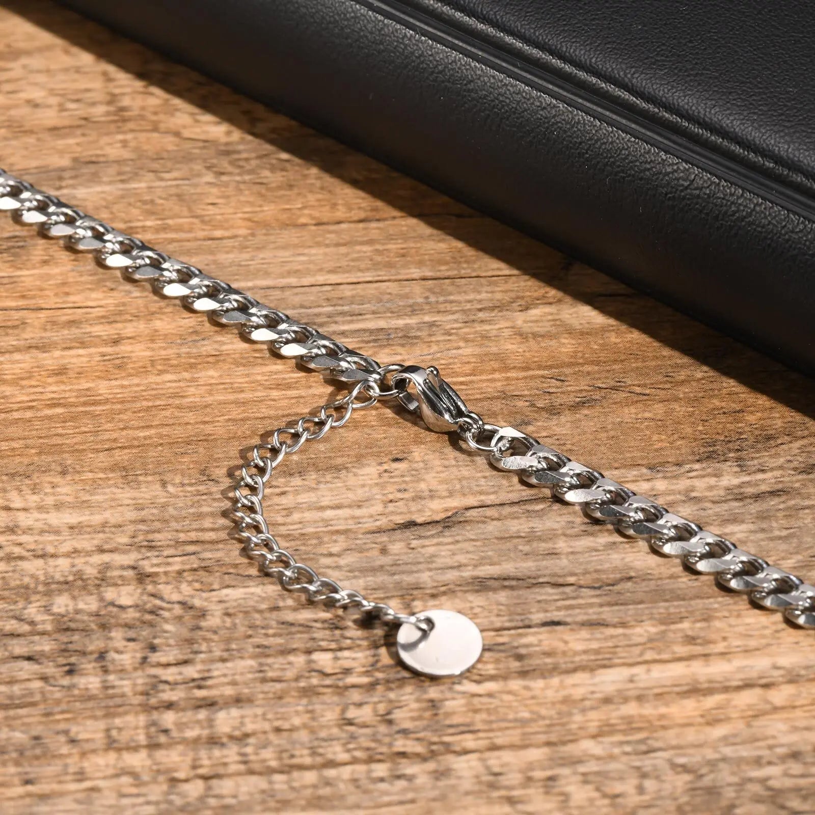 Pulseiras Hiphop Star para homens meninos, pulseira de corrente cubana de aço inoxidável, presentes de joias casuais chiques