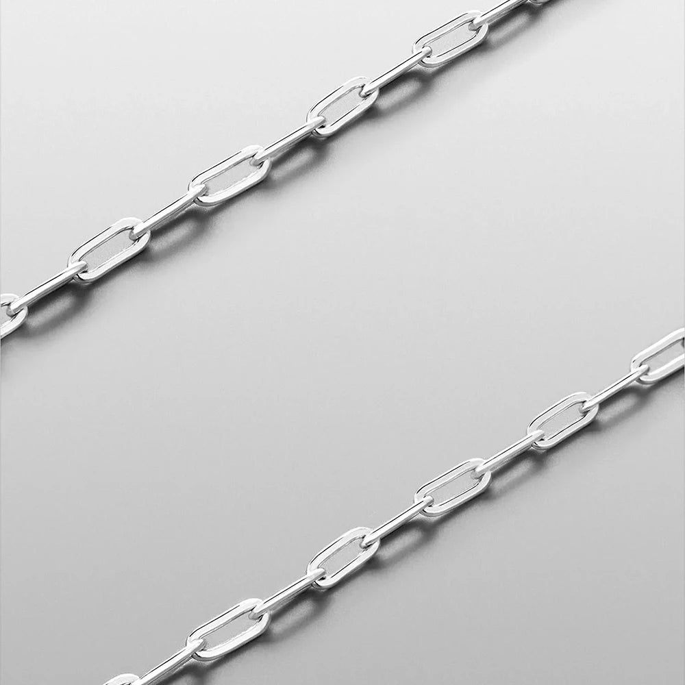 Elandis 2mm corrente de clipe de papel de aço inoxidável banhado a ouro pulseira masculina acessórios simples presentes de festa de natal marketing direto