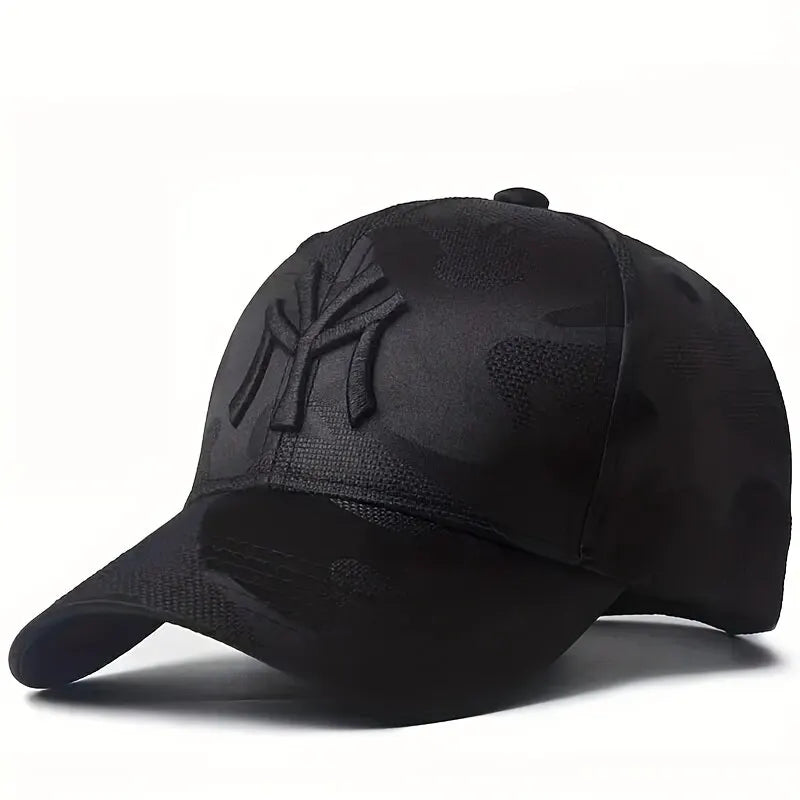 Moda carta bordado camuflagem beisebol chapéus primavera e outono ao ar livre ajustável casual chapéus sunscreen chapéu