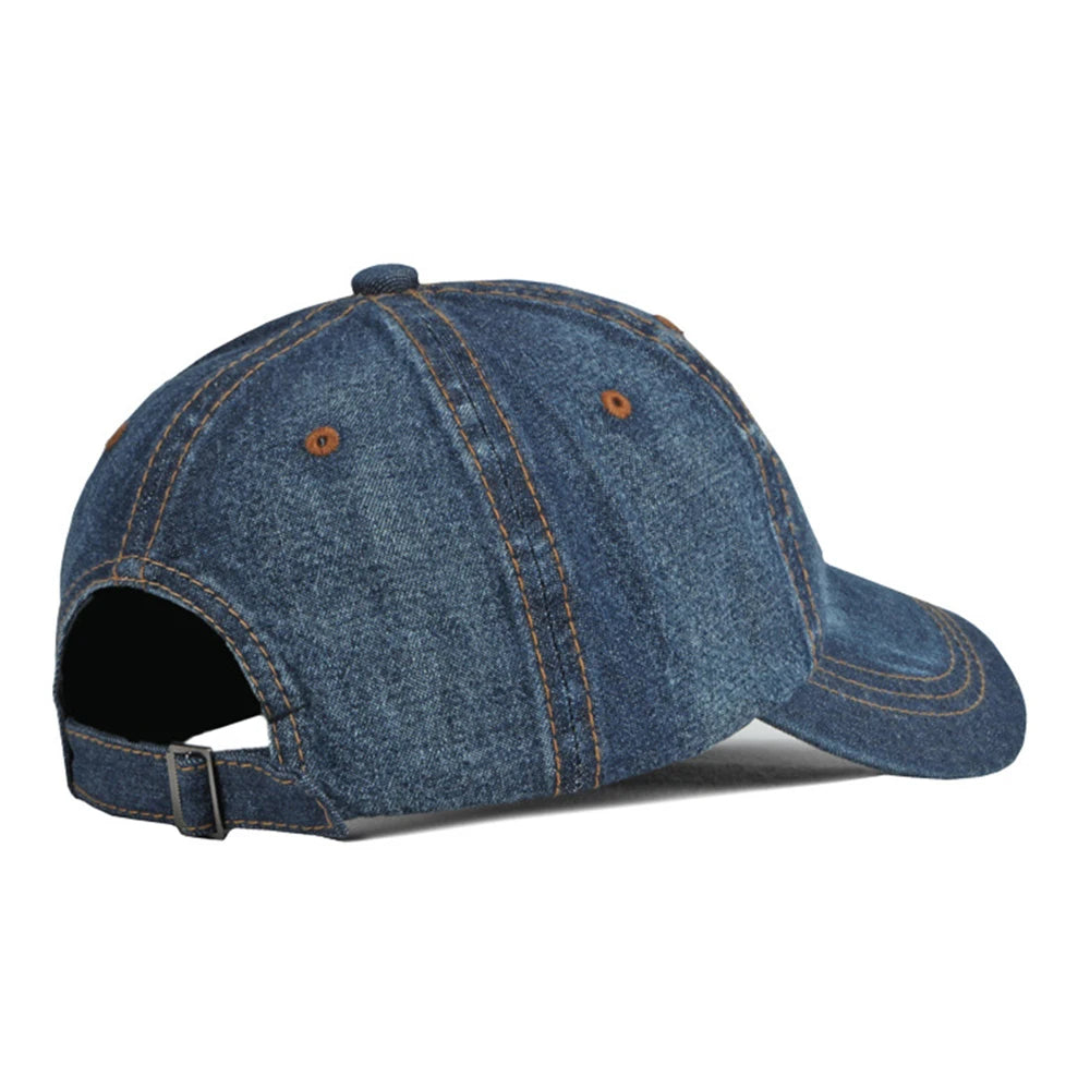 FS-Bonés de beisebol vintage céu azul denim para homens e mulheres, chapéu camionista de alta qualidade, snapback, boné hip hop, ossos, marca