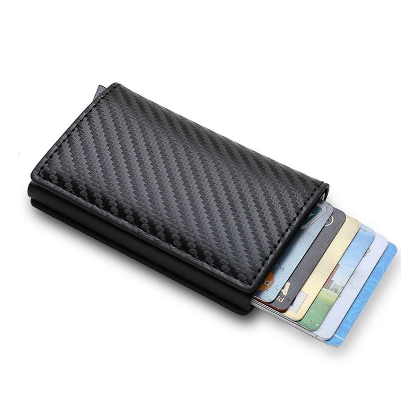 Carteira Masculina de Couro Fiber