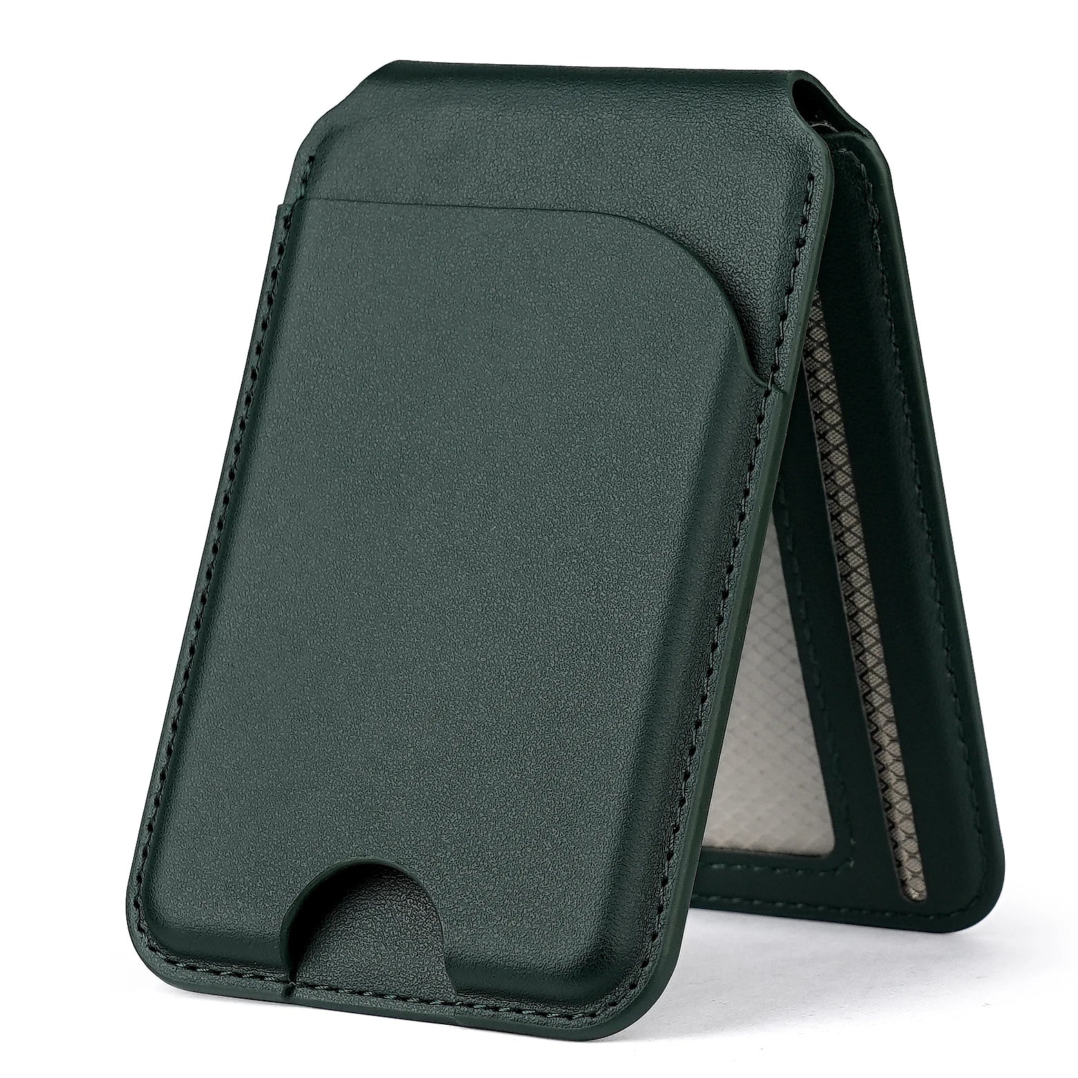 Saco De Cartão Magnético De Couro De Luxo Para O Iphone, Titular Do Cartão De Identificação Carteira Caso Com Suporte Casos, Iphone 14, 12, 13, 15, 16 Pro Max