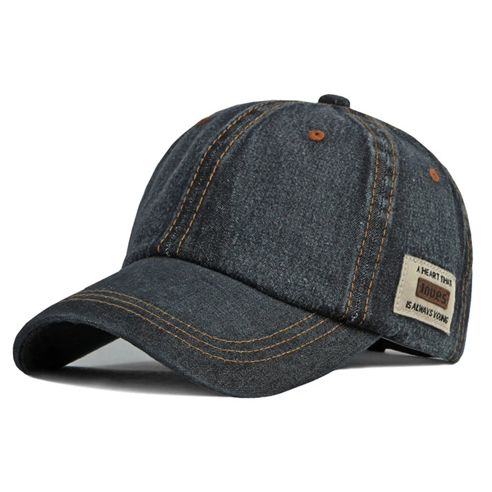 FS-Bonés de beisebol vintage céu azul denim para homens e mulheres, chapéu camionista de alta qualidade, snapback, boné hip hop, ossos, marca