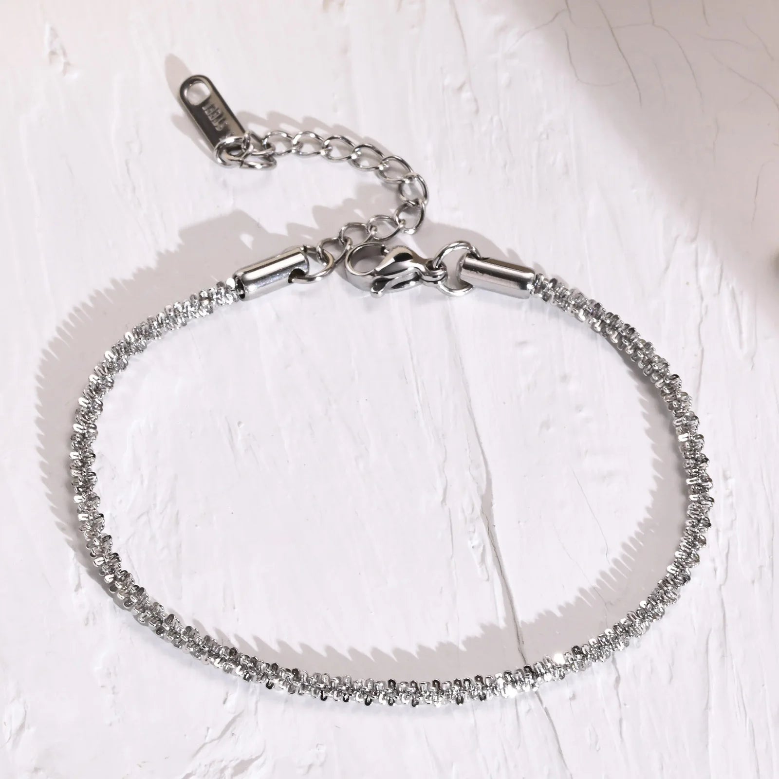 Pulseiras de corrente de elo Vnox Gypsophila Rolo para homens e mulheres, pulseira de elo de aço inoxidável banhado a ouro PVD joias para presente