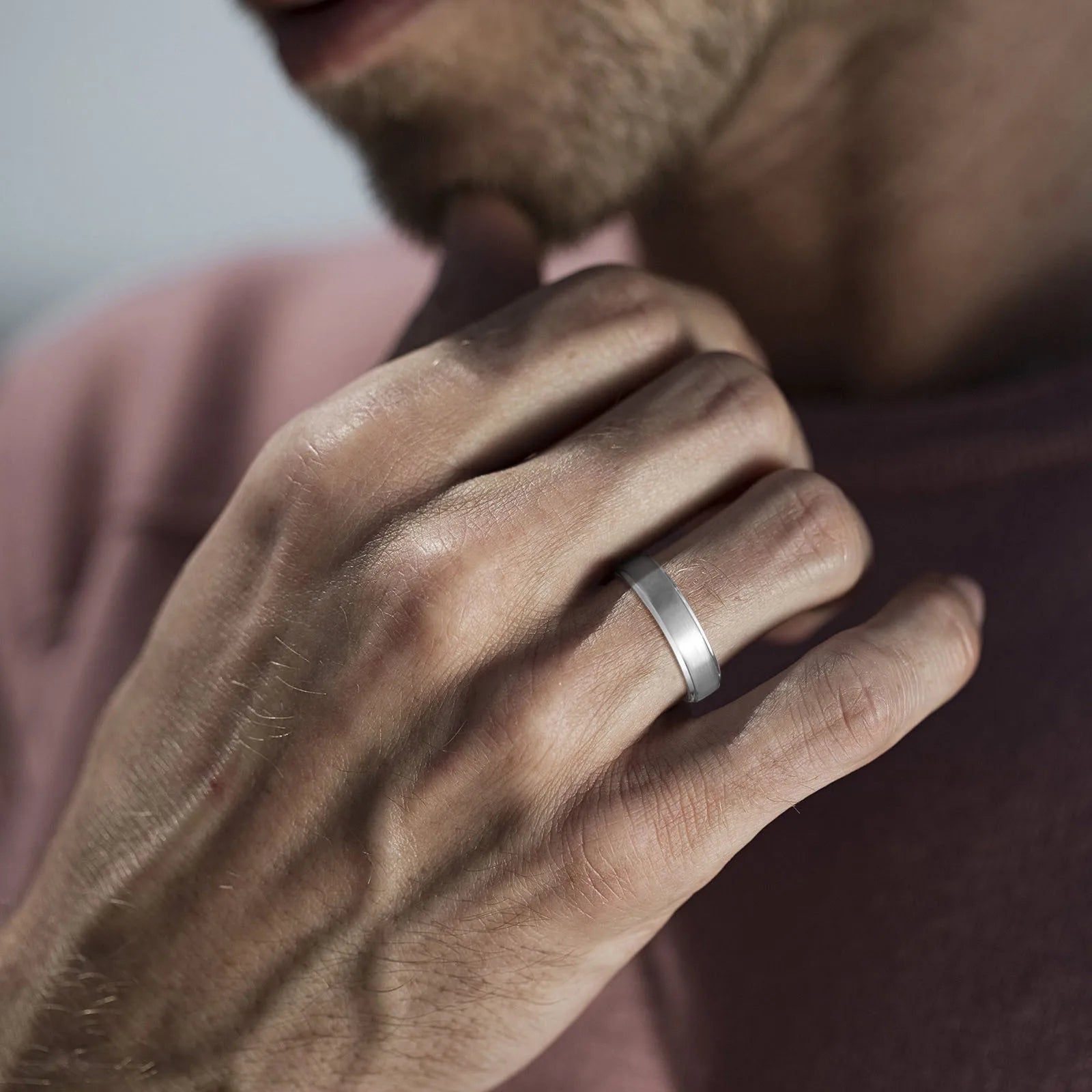 Vnox-Homens Tungsten Wedding Band, Anel Básico, Anti Scratch, Simples Clássico Masculino Noivo Jóias Acessório, 5mm