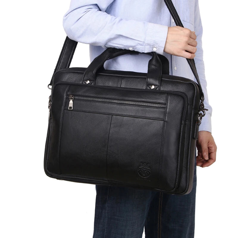 Bolsa Transversal Masculina Executiva Couro Legítimo