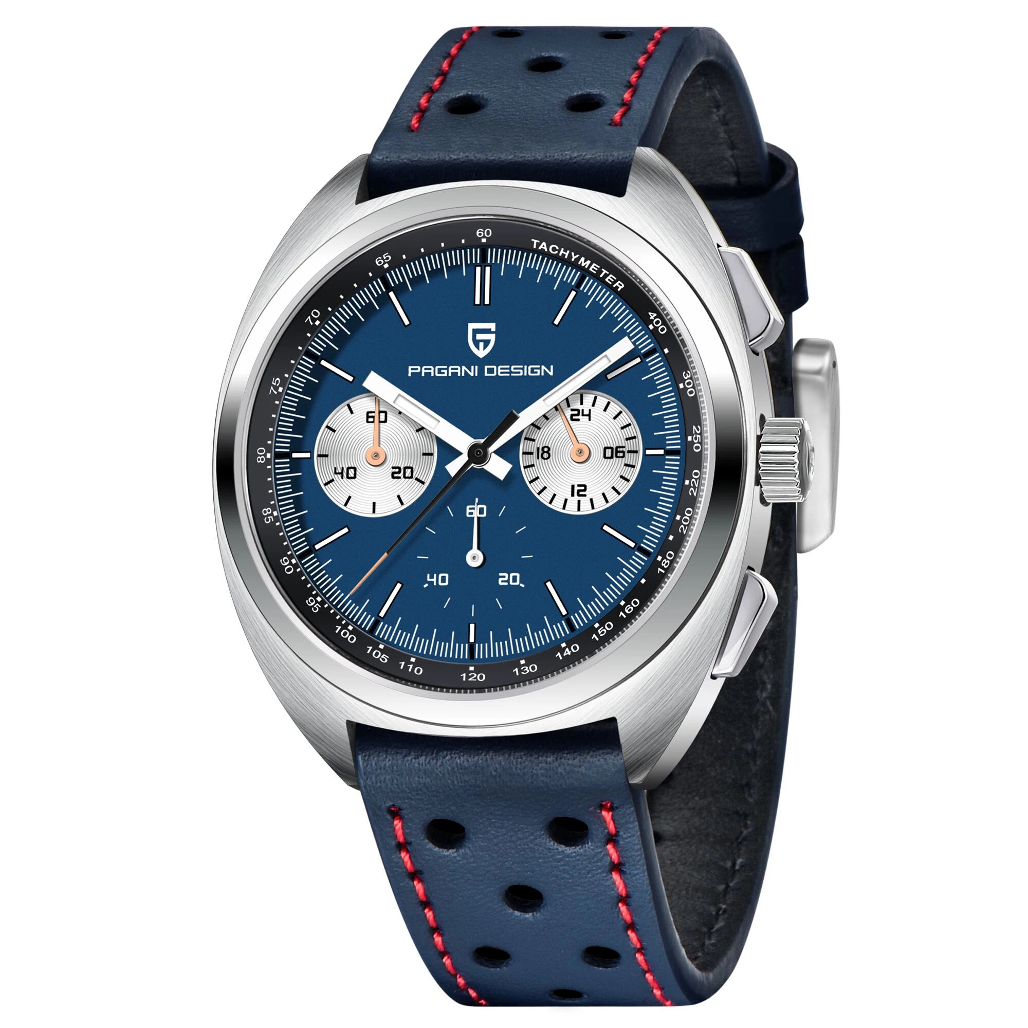 Pagani design 2024 novo panda dial relógios masculinos relógio de quartzo de luxo para homem japão vk63 esporte cronógrafo vidro safira relógio de pulso