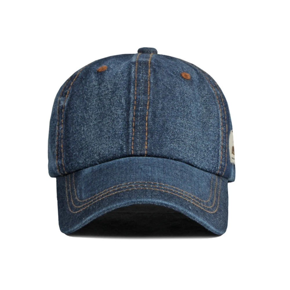 FS-Bonés de beisebol vintage céu azul denim para homens e mulheres, chapéu camionista de alta qualidade, snapback, boné hip hop, ossos, marca
