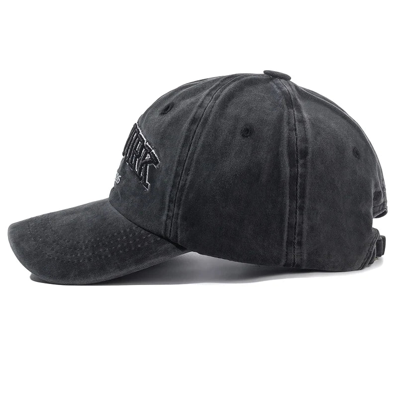Boné de algodão lavado nova iorquino para homens e mulheres, bonés de beisebol, proteção solar, chapéu pai, snapback ao ar livre, 2021