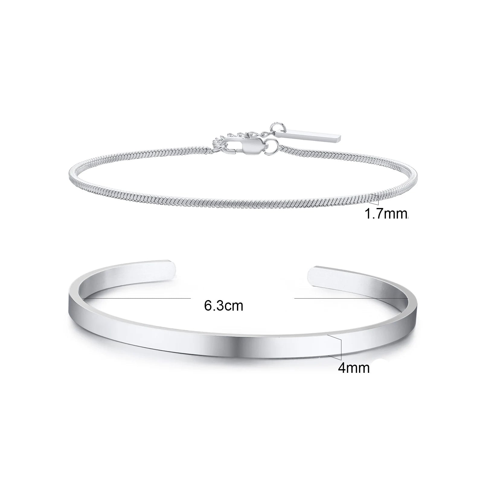 Conjunto de pulseiras masculinas de aço inoxidável Vnox, pulseiras de punho aberto empilhadas, pulseira de corrente de cobra preta, presente de joia